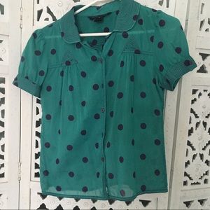 Marc Jacobs polka dot short sleeve button down